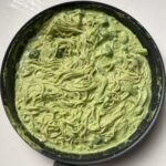 creamy green pasta pan