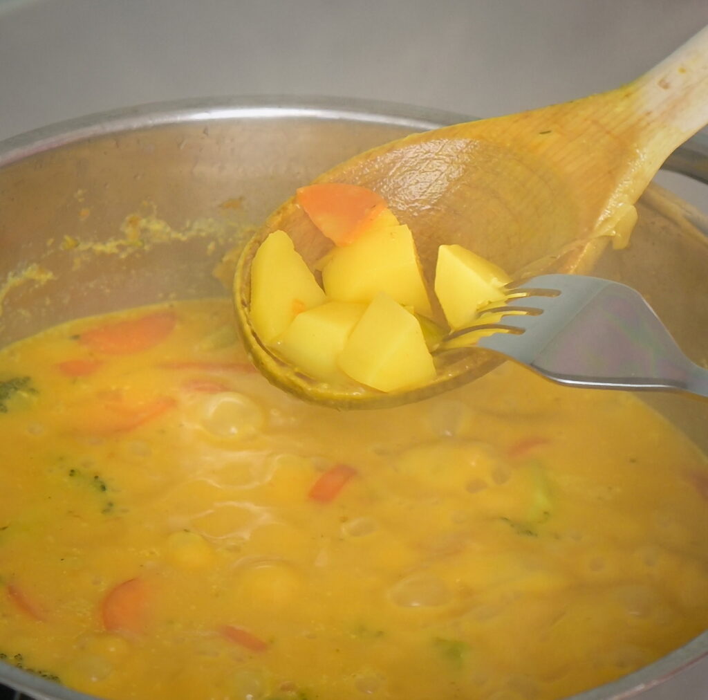 Cook until potatoes are tender