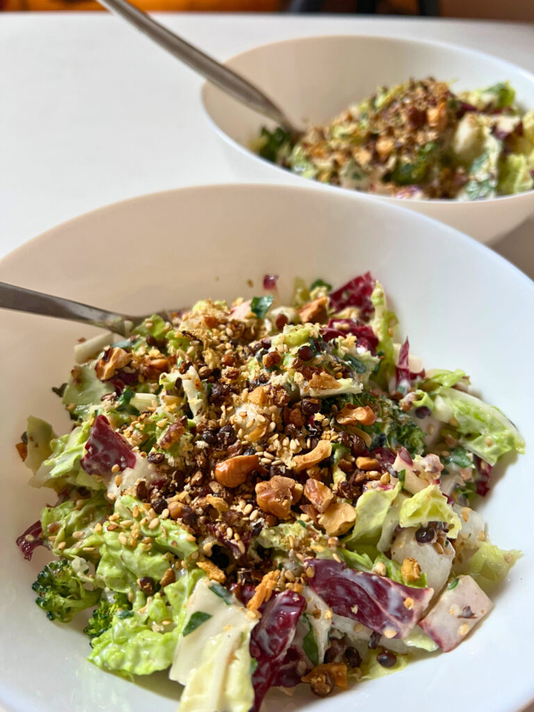 crunchy topping salad