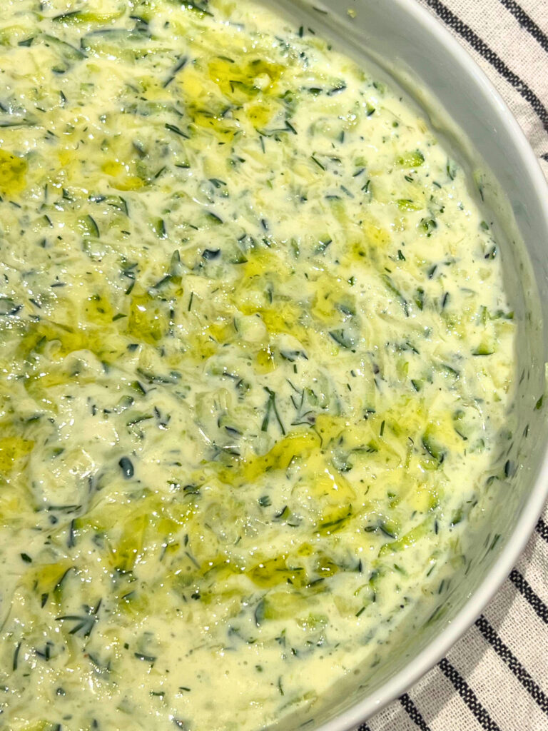 vegan tzatziki bowl