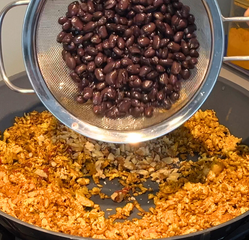Add beans and nuts