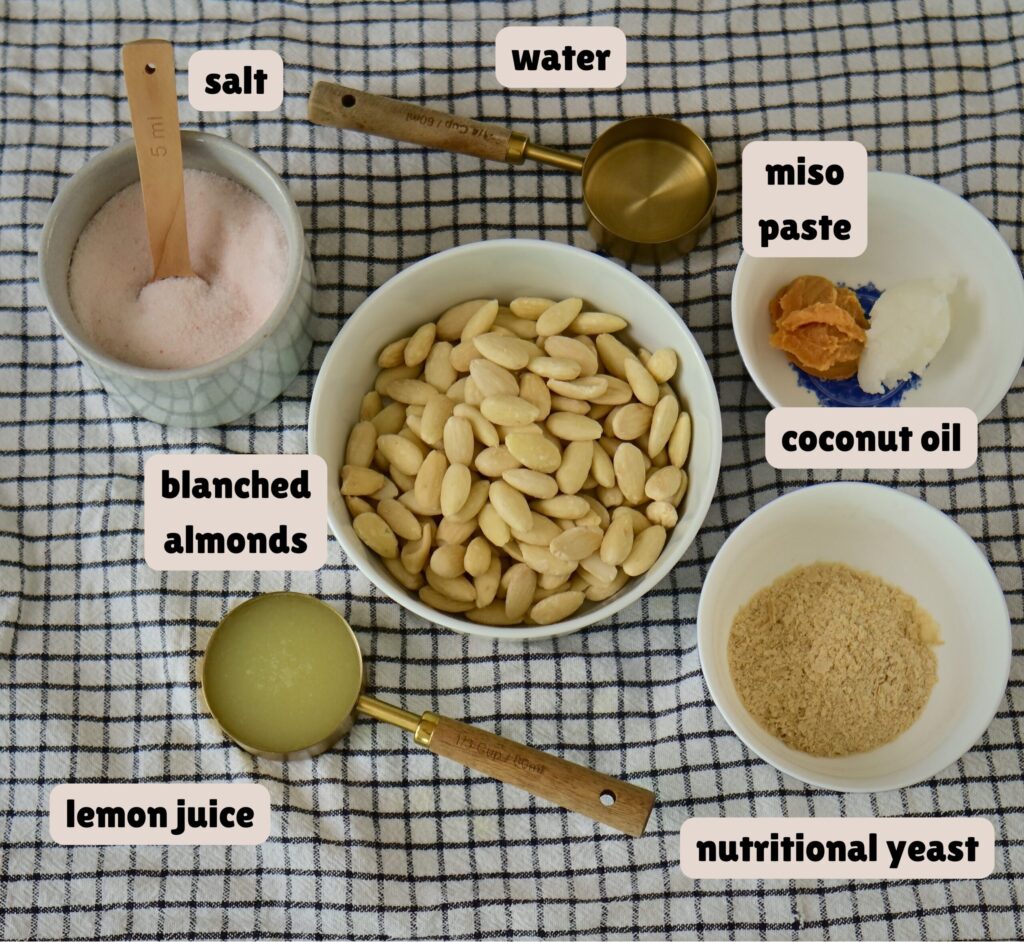 almond feta cubes ingredients
