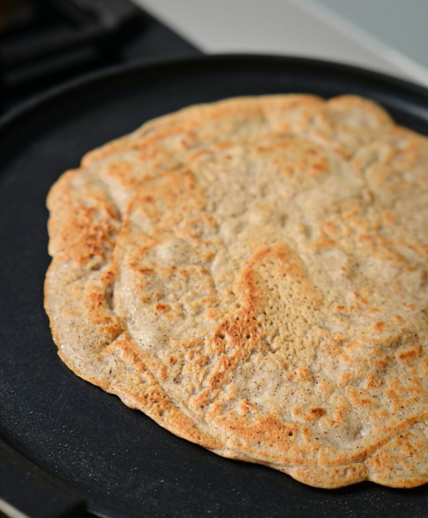 quinoa and red lentils in a pan