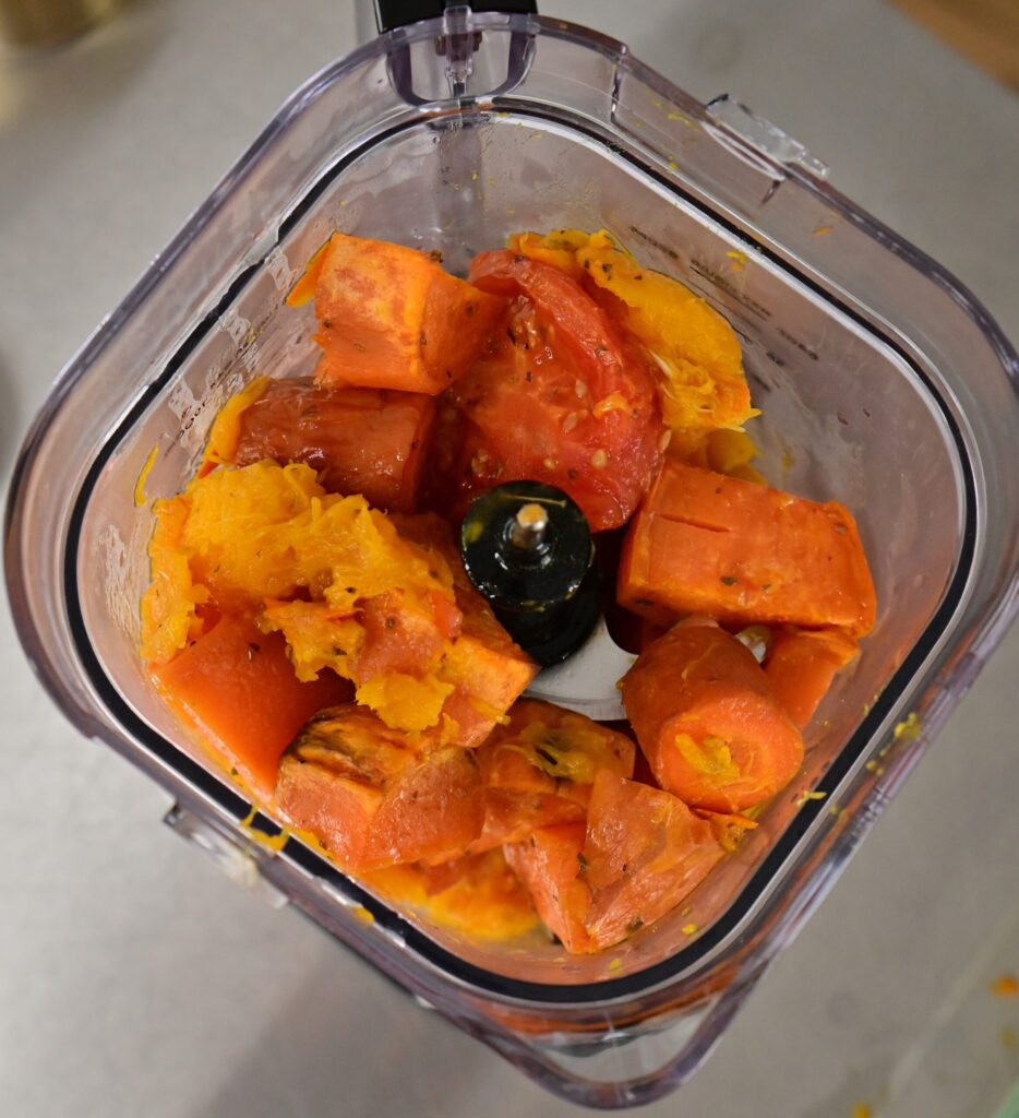 Transfer everything to a blender