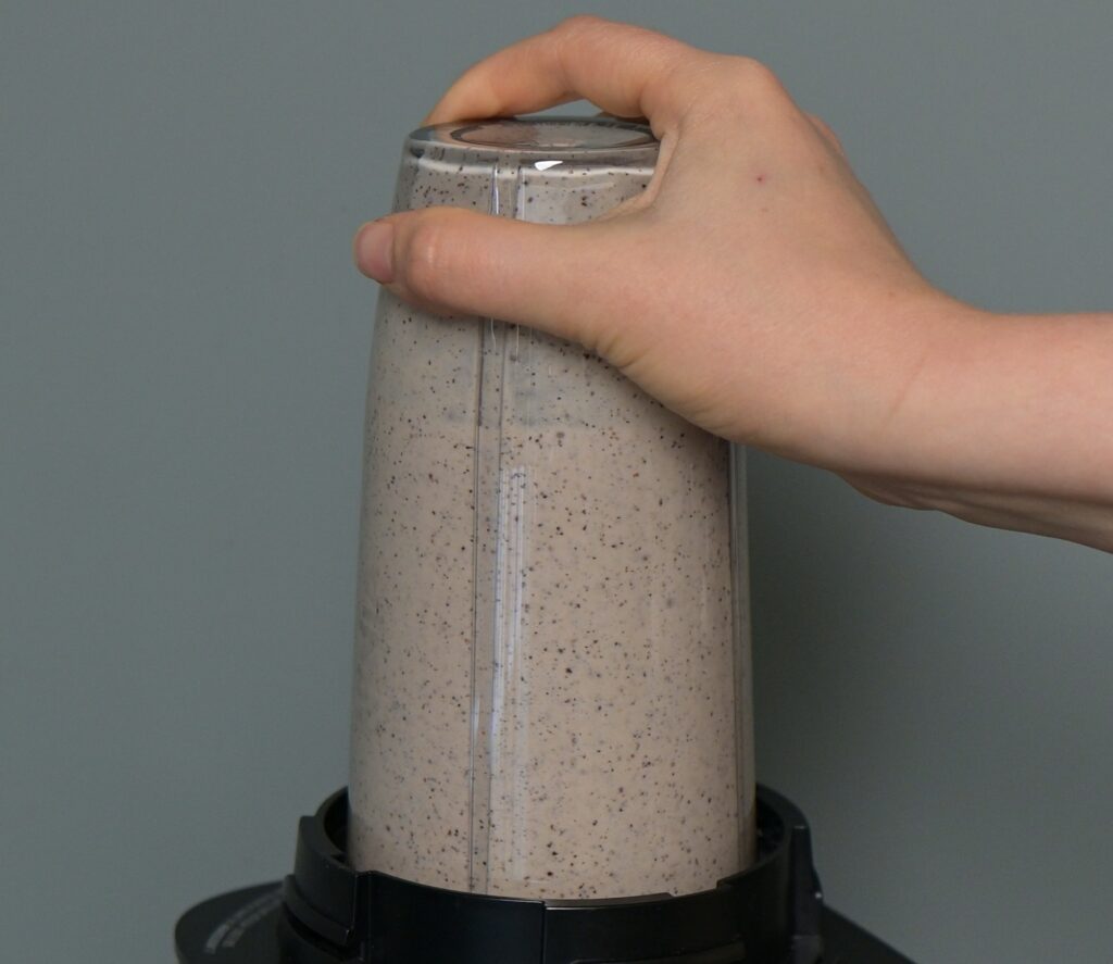 Blend the batter until as smooth as possible