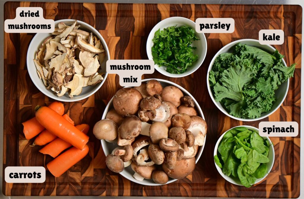 mushroom soup veggies ingredients