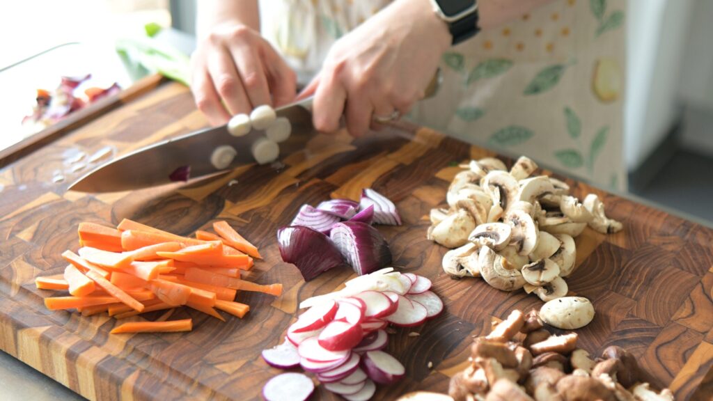 Prep the vegetables