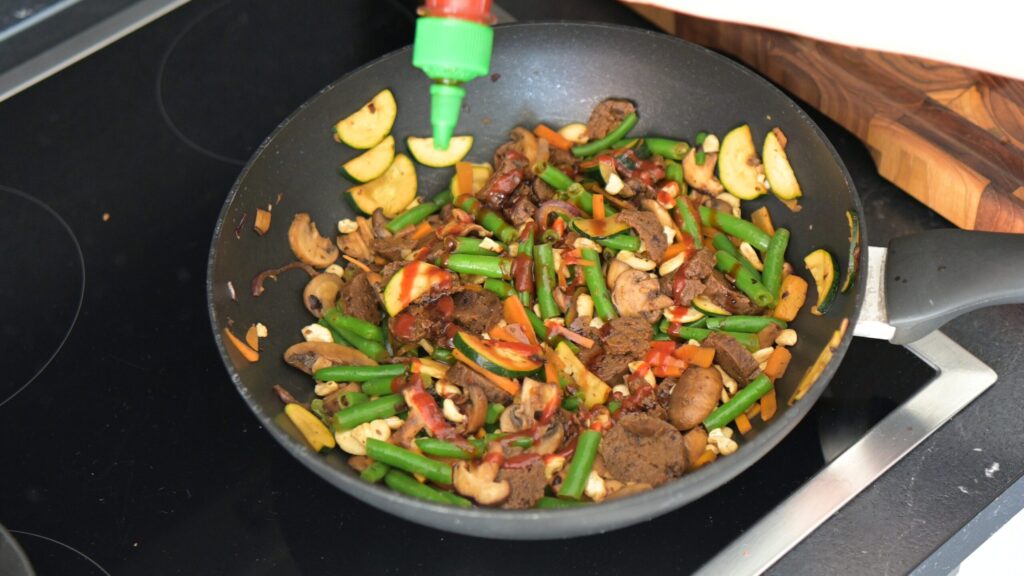 Finish the stir-fry