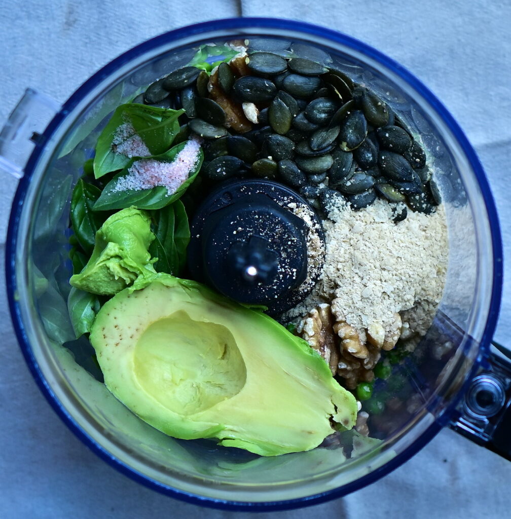 Add everything to the food processor