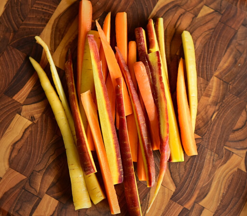 Prepare the carrots